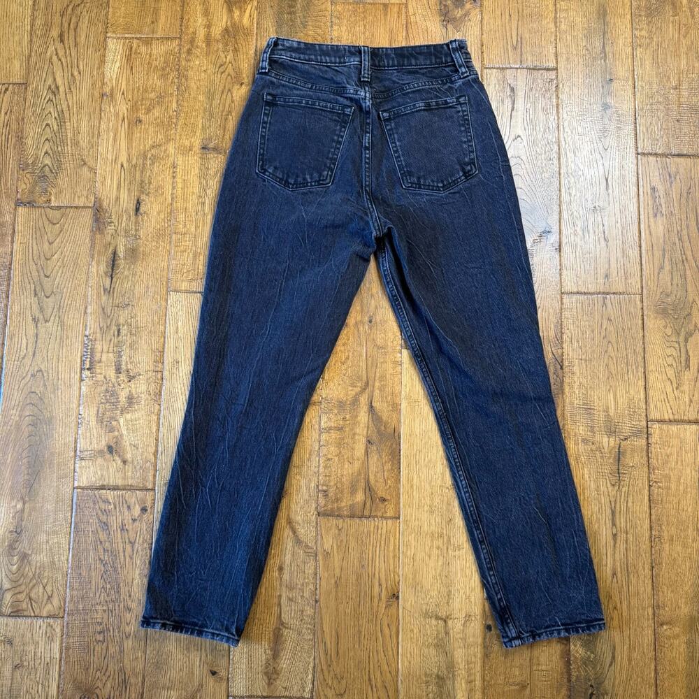 Abercrombie & Fitch Jeans The Mom High Rise 26/2R Black Curve Love Ankle Denim - Picture 6 of 7